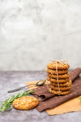 oatmeal cookies on the table