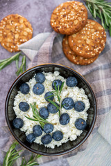 blueberries in a plate for Breakfast