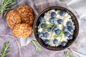 blueberries in a plate for Breakfast