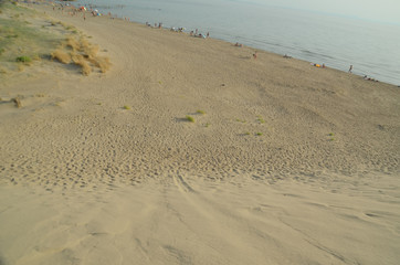 Fototapeta na wymiar kalogria beach sandy beach background sea summer holidays