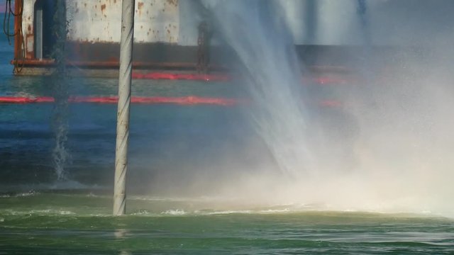 Performing integrate acceptance test (IAT) to test power management system of the jack up rig at the shipyard by using the paddle BHA to generate torque while pumping. 