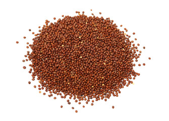 Perilla herb seed used in traditional,chinese herbal medicine over white background. Su zi. Fructus perillae frutescentis.