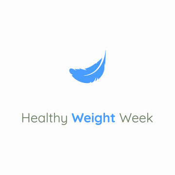 Vector illustration on the theme of Healthy weight week in January