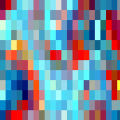 Blue red pink abstract geometric background