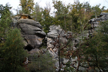 Felsen im Elbsandsteingebirge
