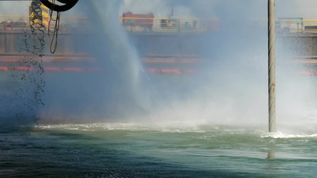 Performing integrate acceptance test (IAT) to test power management system of the jack up rig at the shipyard by using the paddle BHA to generate torque while pumping. 