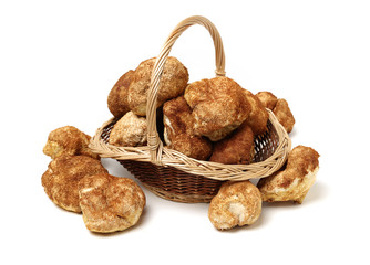 Hericium erinaceus on white background © zcy