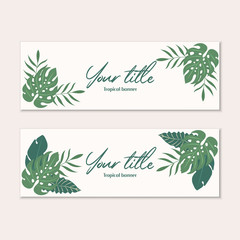 Tropical web banner