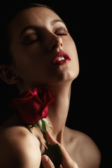 sensual with rose