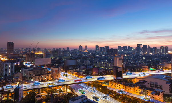 Smart cars with automatic sensor driving on metropolis with wireless connection