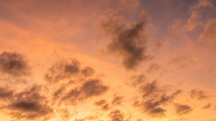 Naklejka na ściany i meble sunset cloudy background
