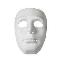 White mask, isolate on a white background