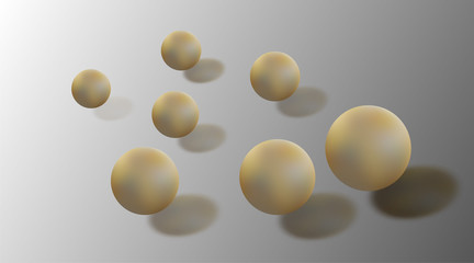 3D sphere vector background. realistic design in eps 10