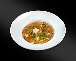 Vietnamese Pho Soup with Shrimp