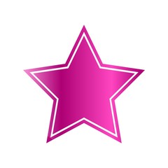 Obraz premium star isolated on white background