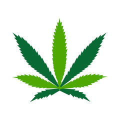 Hemp Marijuana Icon Vector Simple Design