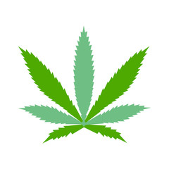 Hemp Marijuana Icon Vector Simple Design