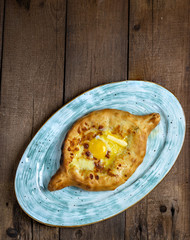 Georgian Khachapuri Narta Cake with Suluguni Cheese Filling