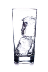 glass with two ice