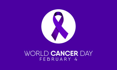 Vector illustration on the theme of World Cancer Day on February 4th.