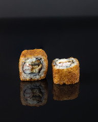 baked rolls, with vegetables, with fish, with seafood