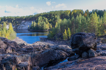 river in the mountains