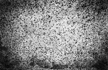Black and white particles fresco texture backdrop
