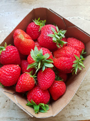 strawberries in a bowl