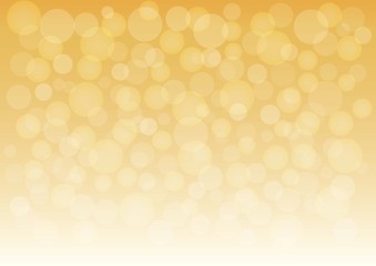Golden bokeh abstract holiday background, light shine. Vector illustration