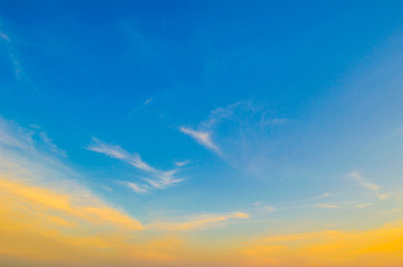 Blue sky and white clouds