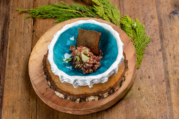 tuna tartar without heat treatment