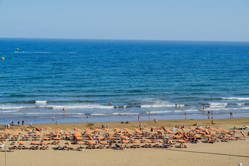 Gran Canaria - Küste und Strand am Playa del Ingles