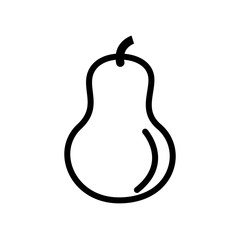 Pear Icon Vector Simple Design