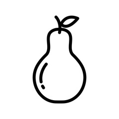Pear Icon Vector Simple Design