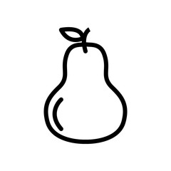 Pear Icon Vector Simple Design