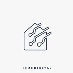 Home Business Real Estate Illustration Vector Template