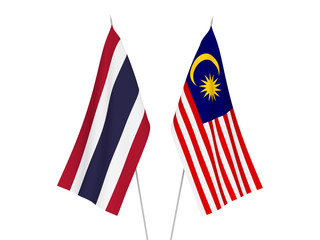Malaysia and Thailand flags