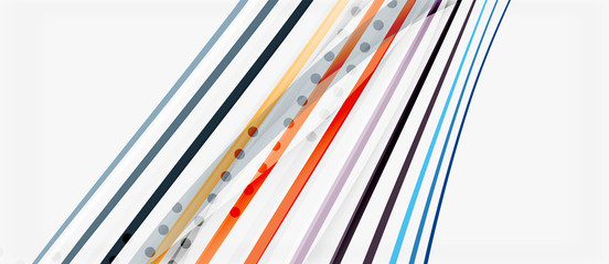 Trendy color stripes lines wave, great design for any purposes. Vector line pattern. Vector geometric background