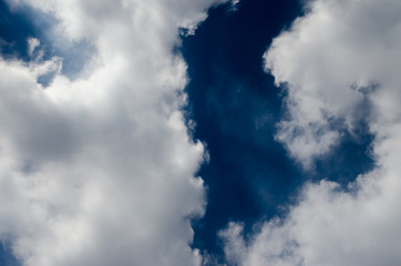 Blue sky and white clouds