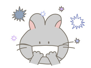 マウスをしているねずみさん