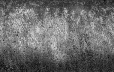 Dark cement wall surface, black and white background