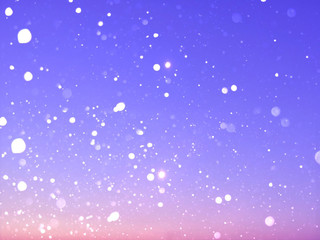 雪のが降り注ぐ