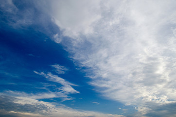 Blue sky and white clouds