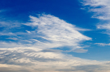 Blue sky and white clouds