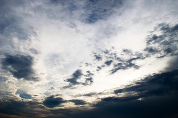 Obraz premium Blue sky and white clouds
