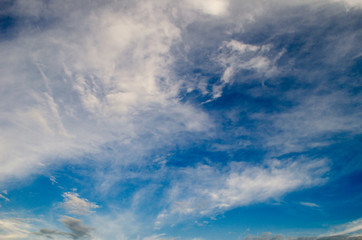 Blue sky and white clouds