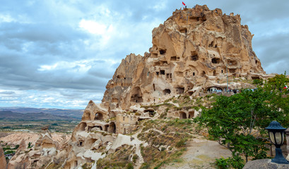 Uchisar Castle amazing view, Turkey, Cappadocia