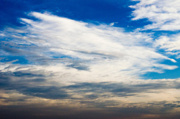 Blue sky and white clouds