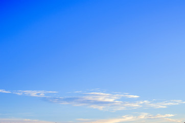 Blue sky and white clouds