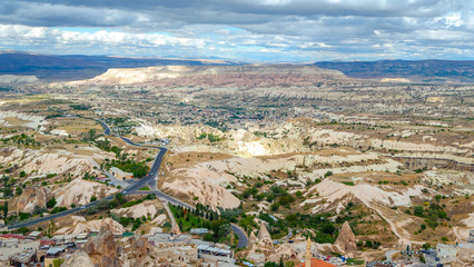 Fototapeta premium Rock formations in Pigeon Valley of Cappadocia , Turkey